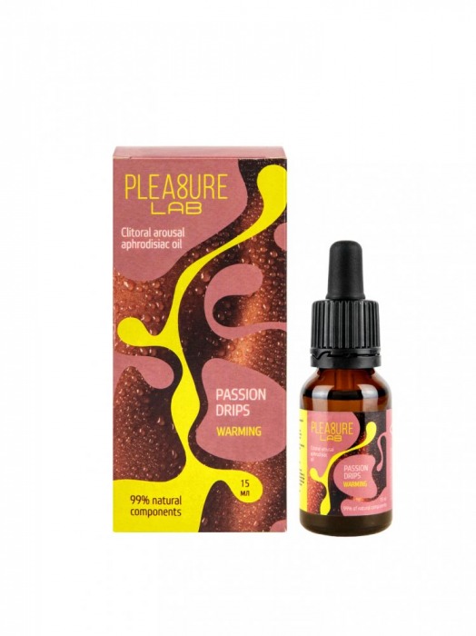Капли с согревающим эффектом Passion Drips Warming - 15 мл. - Pleasure Lab - купить с доставкой в Новошахтинске