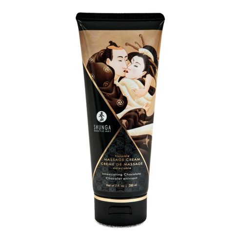 Массажный крем для тела с ароматом шоколада Intoxicating Chocolate - 200 мл. - Shunga - купить с доставкой в Новошахтинске