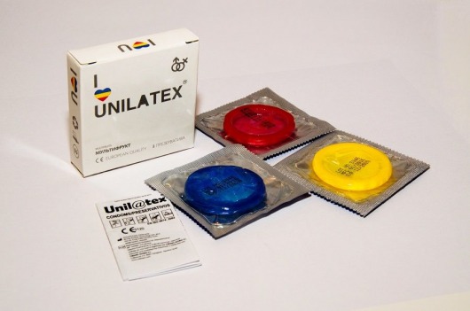 Разноцветные ароматизированные презервативы Unilatex Multifruits - 3 шт. - Unilatex - купить с доставкой в Новошахтинске