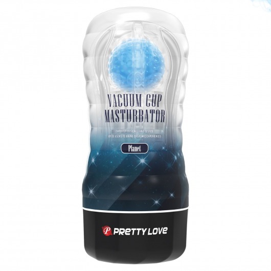 Прозрачный текстурированный мастурбатор Vacuum Cup Masturbator Planet - Baile - в Новошахтинске купить с доставкой