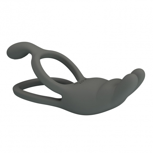 Серое эрекционное виброкольцо Dwayne - Baile - в Новошахтинске купить с доставкой