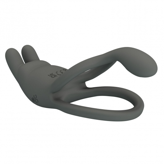 Серое эрекционное виброкольцо Dwayne - Baile - в Новошахтинске купить с доставкой