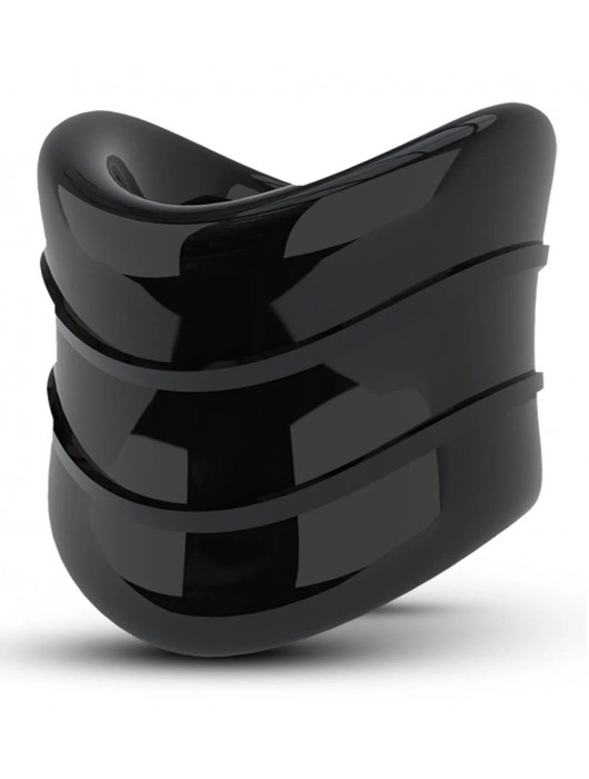 Черное эрекционное кольцо на мошонку Beef Ball Stretcher Snug X Long - Blush Novelties - в Новошахтинске купить с доставкой