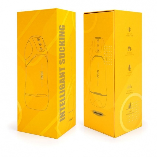 Белый вибромастурбатор Hero с режимом вакуума - A-LOVING - в Новошахтинске купить с доставкой