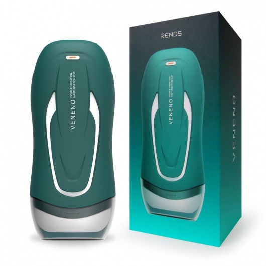 Зеленый вибромастурбатор с голосовым сопровождением Veneno - Rends - в Новошахтинске купить с доставкой