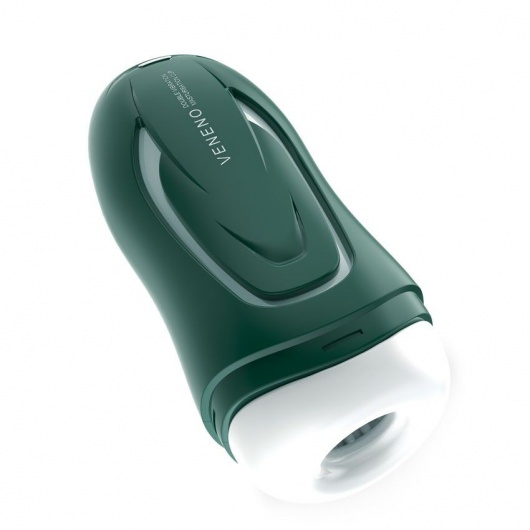 Зеленый вибромастурбатор с голосовым сопровождением Veneno - Rends - в Новошахтинске купить с доставкой