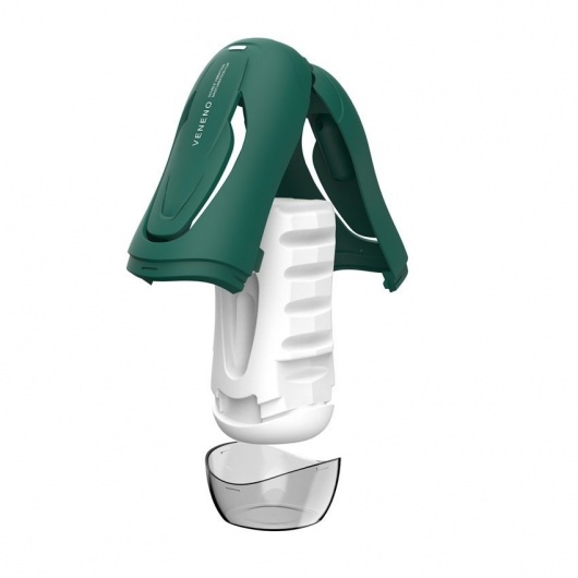 Зеленый вибромастурбатор с голосовым сопровождением Veneno - Rends - в Новошахтинске купить с доставкой