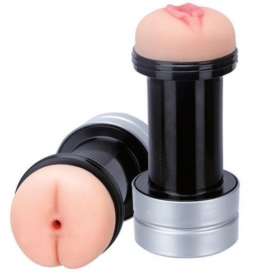 Мастурбатор 2-в-1 REALSTUFF 2 IN 1 HUMMER ANUS   VAGINA: вагина и анус - Dream Toys - в Новошахтинске купить с доставкой