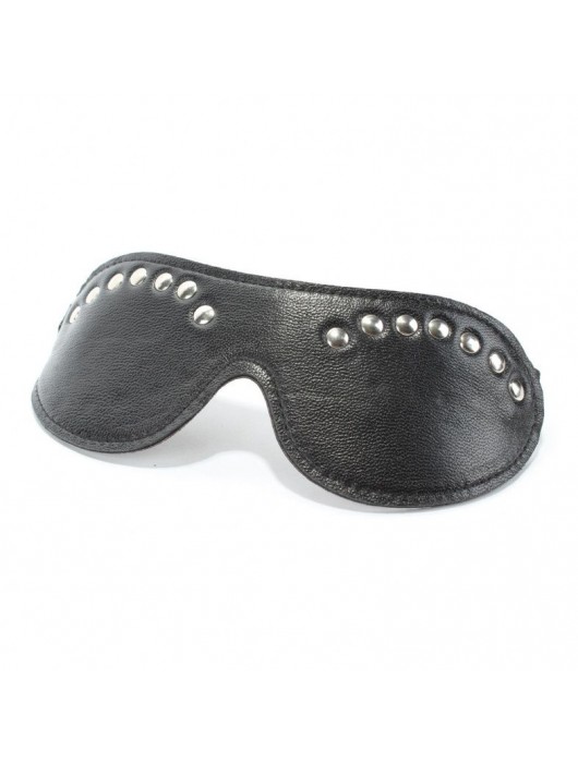 Коричневая маска с декором - БДСМ Арсенал - купить с доставкой в Новошахтинске