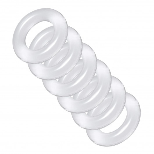Комплект из 6 прозрачных эрекционных колец Ring Master Custom Ball Stretcher Kit - XR Brands - в Новошахтинске купить с доставкой