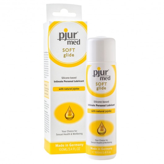 Силиконовый лубрикант с жожоба pjur MED Soft glide - 100 мл. - Pjur - купить с доставкой в Новошахтинске