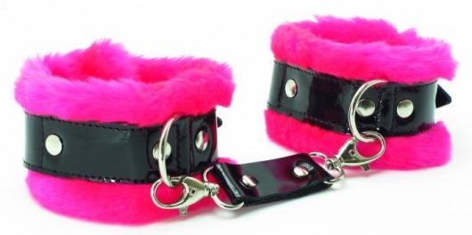 Розовые наручники с мехом BDSM Light - БДСМ Арсенал - купить с доставкой в Новошахтинске