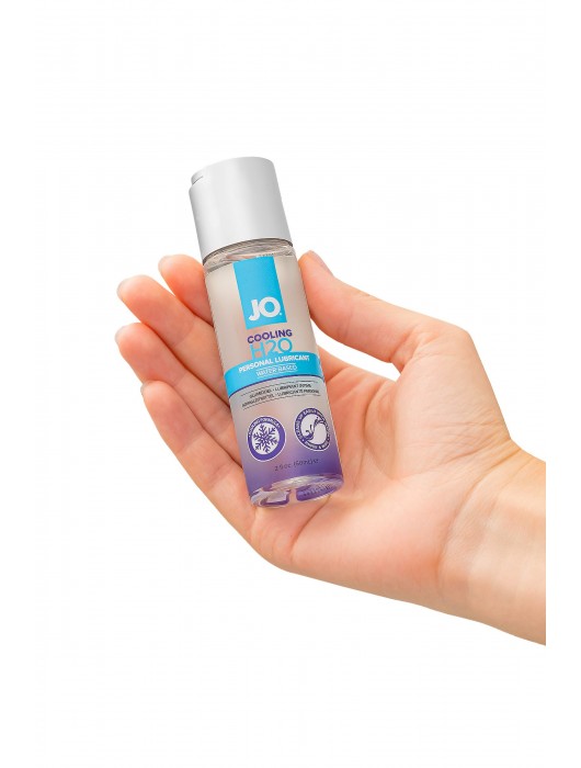 Охлаждающий лубрикант на водной основе JO Personal Lubricant H2O COOLING - 60 мл. - System JO - купить с доставкой в Новошахтинске