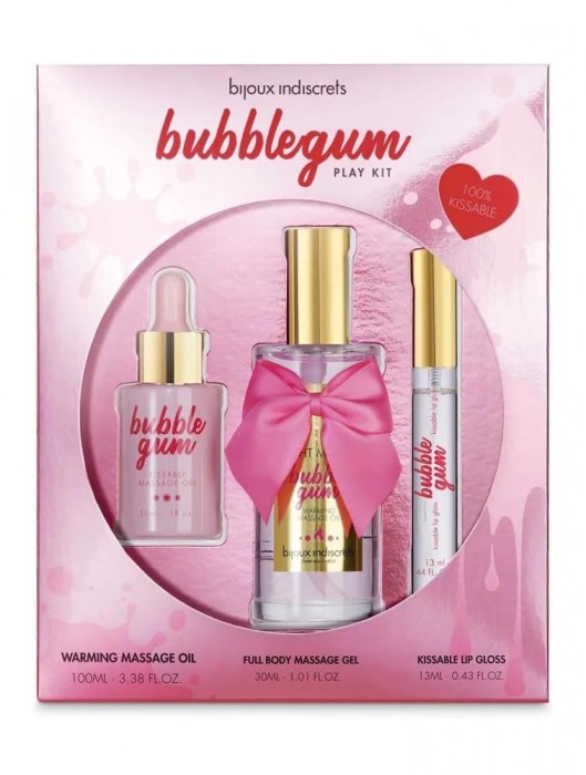 Набор средств для массажа и ласк Bubblegum Play Kit - Bijoux Indiscrets - купить с доставкой в Новошахтинске