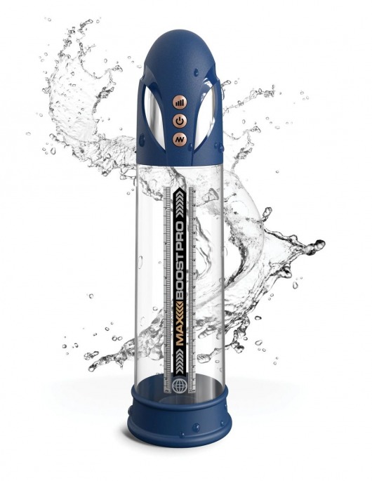 Синяя вакуумная автоматическая помпа Max Boost Pro Flow - Pipedream - в Новошахтинске купить с доставкой