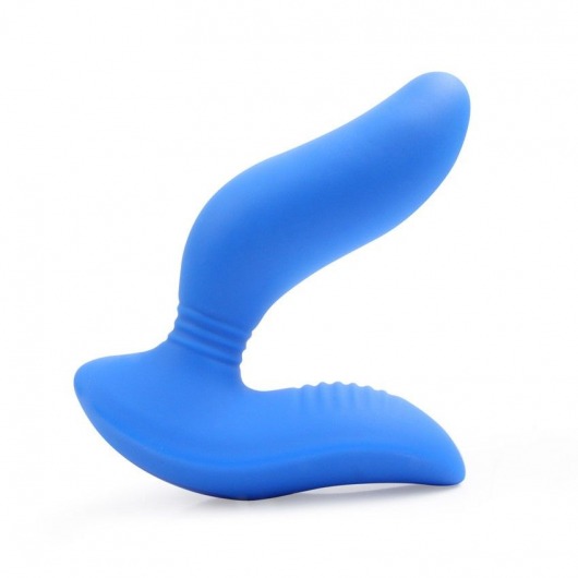 Синий вибромассажер простаты 3,5’’ Curve P-spot Massager - 12 см. - Erokay - в Новошахтинске купить с доставкой