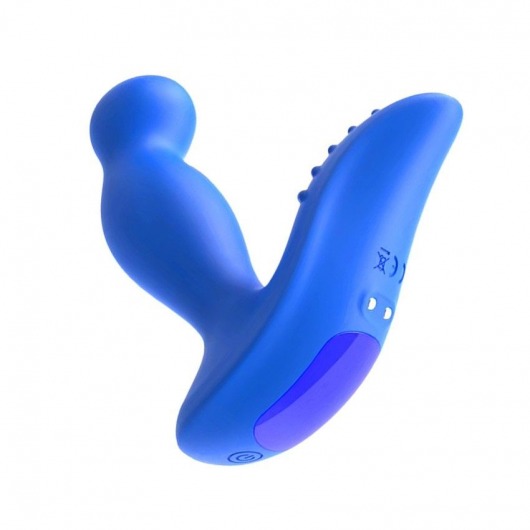 Синий вибромассажер простаты 3,5’’ P-spot Massager - 12,5 см. - Erokay - в Новошахтинске купить с доставкой