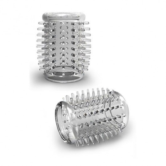 Прозрачная насадка с шипами STAY HARD COCK SLEEVE 01 CLEAR - Blush Novelties - в Новошахтинске купить с доставкой