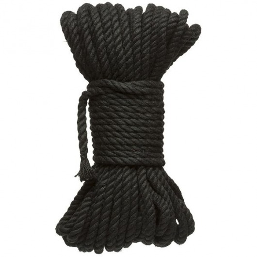 Черная верёвка для связывания и фиксации Bind Tie - 15,24 м. - Doc Johnson - купить с доставкой в Новошахтинске