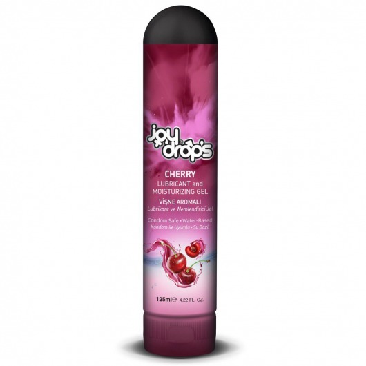 Смазка на водной основе Cherry с ароматом вишни -  125 мл. - JoyDrops - купить с доставкой в Новошахтинске