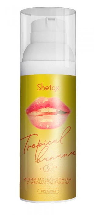 Интимная гель-смазка Shefox Premium «Тропический банан» - 50 мл. - Shefox - купить с доставкой в Новошахтинске