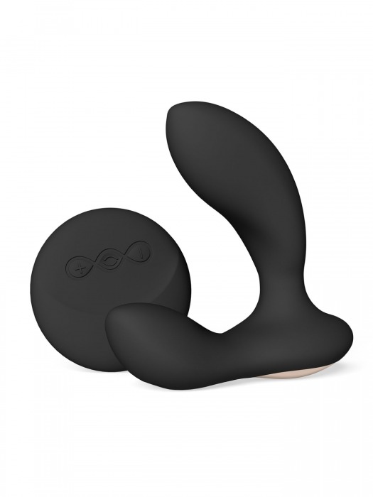 Черный вибромассажер простаты с пультом ДУ Hugo 2 Remote - Lelo - в Новошахтинске купить с доставкой