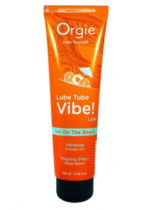 Гель с эффектом вибрации Lube Tube Vibe Low Sex On The Beach - 100 мл. - ORGIE - купить с доставкой в Новошахтинске