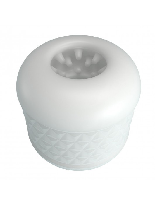 Белый сквозной мастурбатор Crystle - Baile - в Новошахтинске купить с доставкой