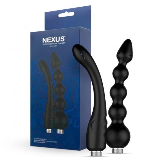 Набор из 2 насадок для анального душа Shower Douche Duo Kit - Nexus Range - купить с доставкой в Новошахтинске
