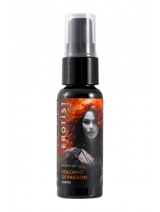 Гель с эффектом вибрации Volcano Of Passion со вкусом винограда - 25 мл. - Erotist Lubricants - купить с доставкой в Новошахтинске