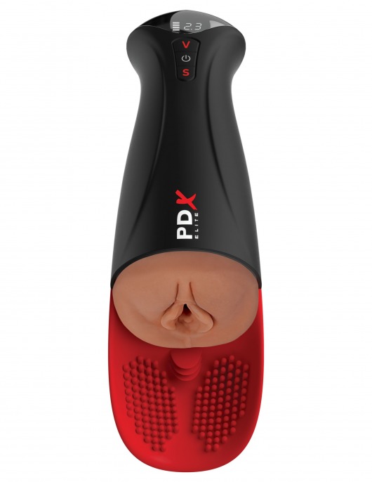 Мастурбатор-вагина в колбе с вибрацией Fuck-O-Matic Pro XL - Pipedream - в Новошахтинске купить с доставкой