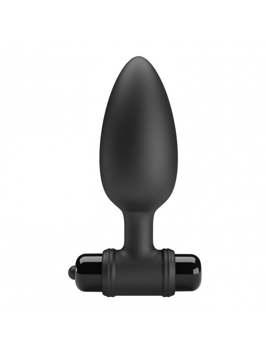 Черная анальная пробка с вибрацией - 11,5 см. - Baile