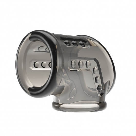 Дымчатая насадка на пенис и мошонку - Baile - в Новошахтинске купить с доставкой