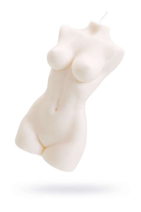 Белая интерьерная свеча в форме женского торса - 850 гр. - Pecado - купить с доставкой в Новошахтинске