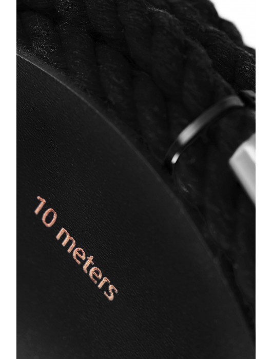 Черная веревка для шибари на катушке - 10 м. - Pecado - купить с доставкой в Новошахтинске