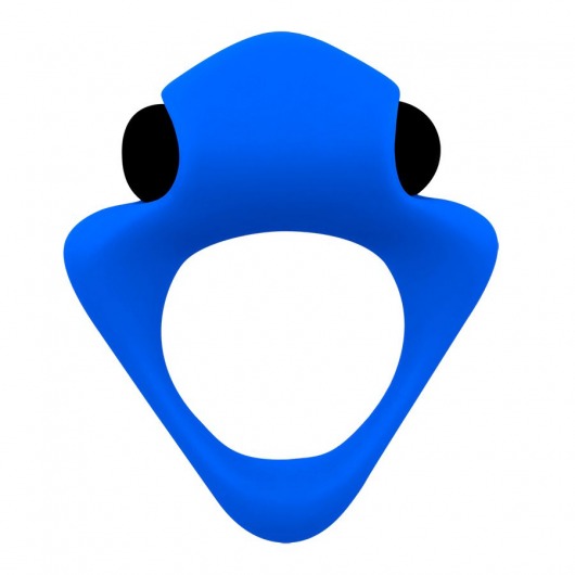 Синее эрекционное кольцо Wooomy Tribeс с вибрацией - Adrien Lastic - в Новошахтинске купить с доставкой