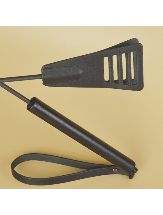 Черный кожаный стек «Сириус» - 60 см. - Sitabella - купить с доставкой в Новошахтинске