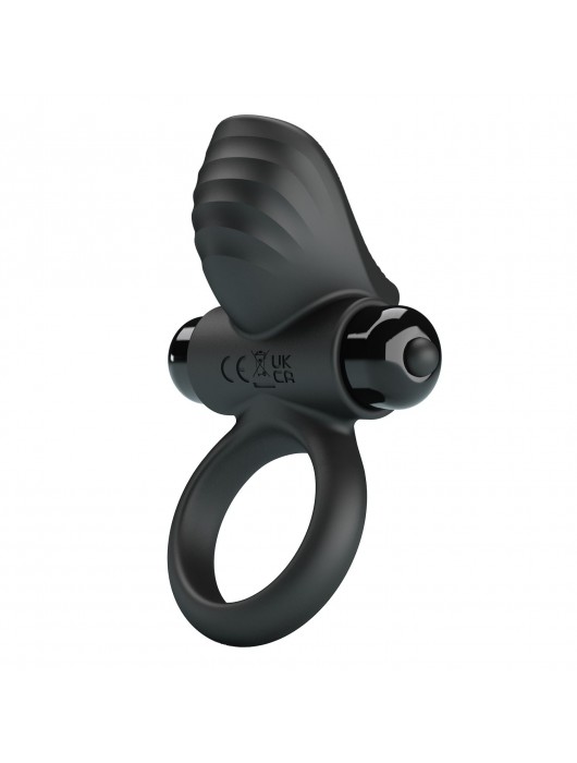 Черное эрекционное кольцо с вибрацией Adrien - Baile - в Новошахтинске купить с доставкой