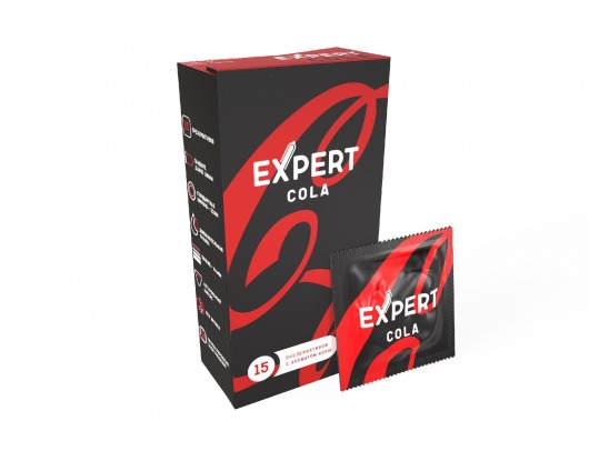 Презервативы с ароматом колы Expert Cola - 15 шт. - Expert - купить с доставкой в Новошахтинске