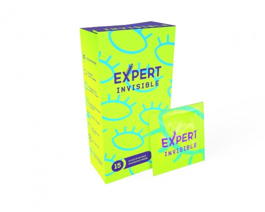 Ультратонкие презервативы Expert Invisible - 15 шт. - Expert - купить с доставкой в Новошахтинске