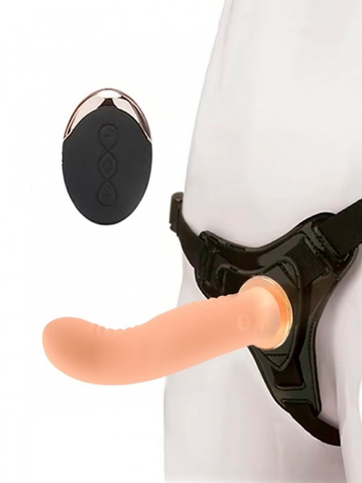 Женский вибрострапон со съемной насадкой и пультом ДУ - Erokay - купить с доставкой в Новошахтинске