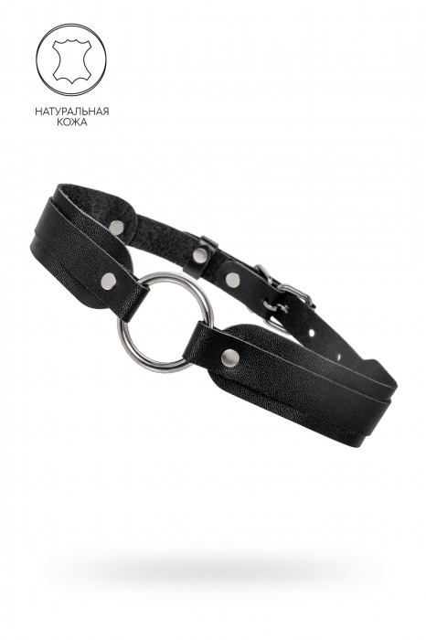 Черный кожаный чокер-ошейник со скруглёнными углами - Pecado - купить с доставкой в Новошахтинске
