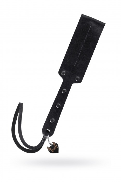 Черный кожаный пэддл - 32 см. - Pecado - купить с доставкой в Новошахтинске