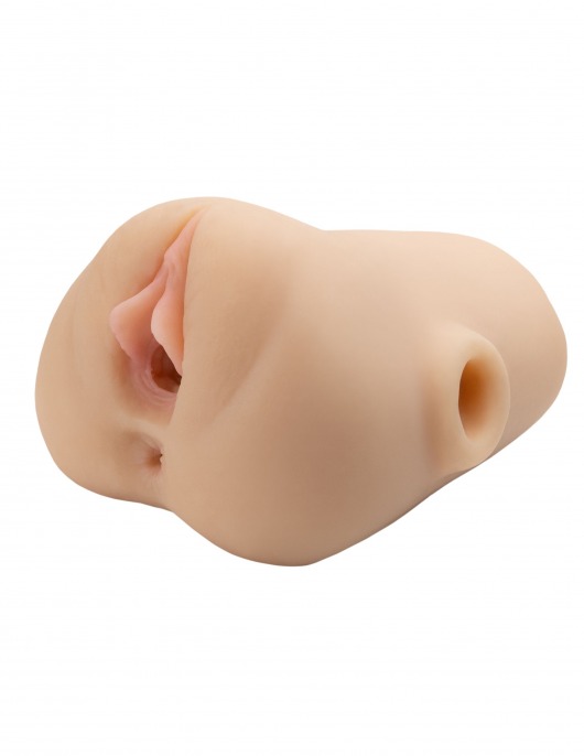 Телесный мастурбатор с вибрацией Double Pounder Vibrating Squeeze Stroker - Pipedream - в Новошахтинске купить с доставкой