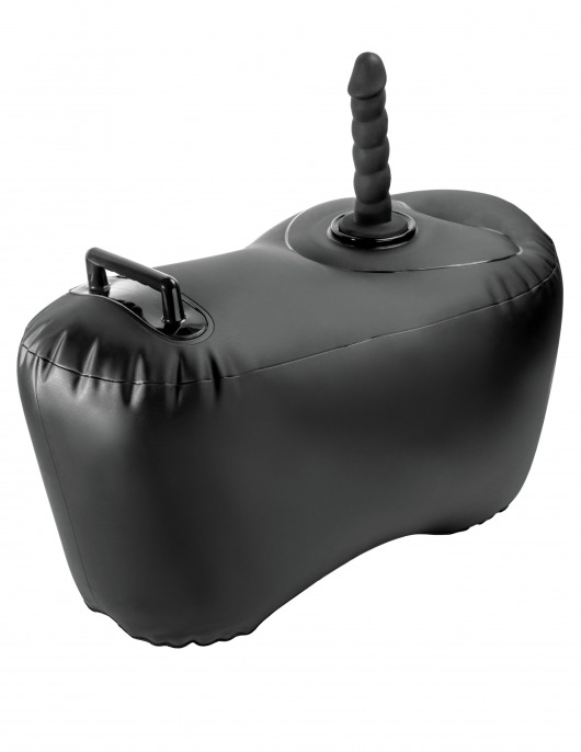 Черное надувное кресло с платформой для фиксации дилдо Body Dock Inflatable Love Seat - Pipedream - купить с доставкой в Новошахтинске
