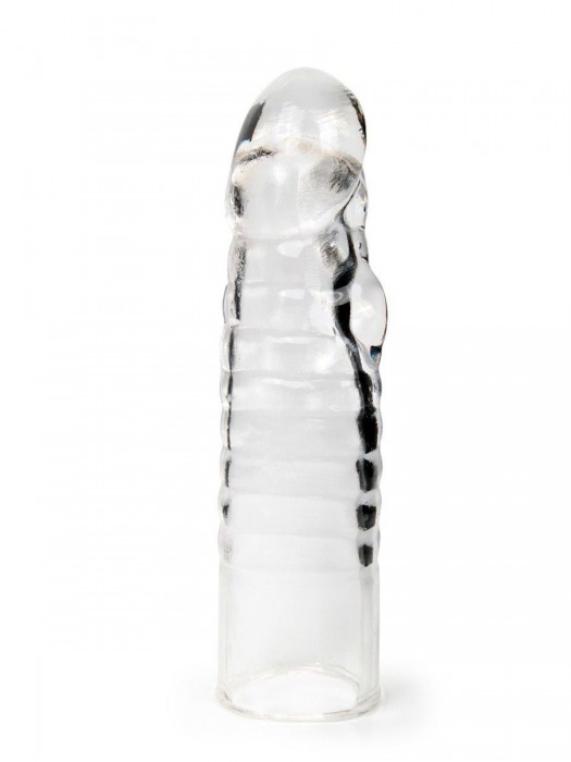 Прозрачная закрытая насадка на член - 15 см. - Sex Expert - в Новошахтинске купить с доставкой