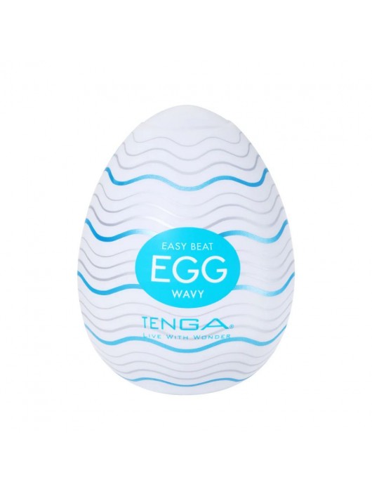 Мастурбатор-яйцо Tenga Egg Wavy - Tenga - в Новошахтинске купить с доставкой