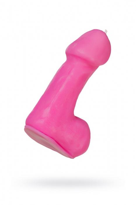 Розовая свеча в форме пениса - 47 гр. - Pecado - купить с доставкой в Новошахтинске