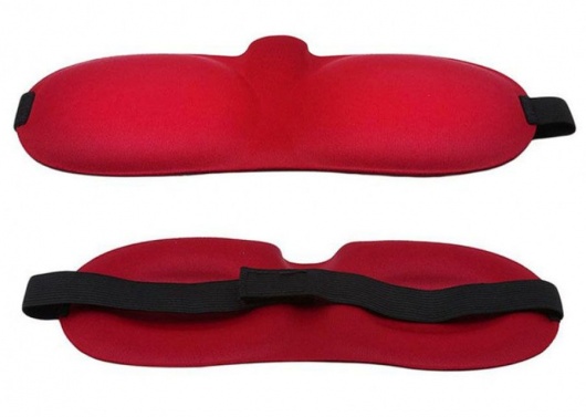 Красная глухая маска на резинке - Sitabella - купить с доставкой в Новошахтинске