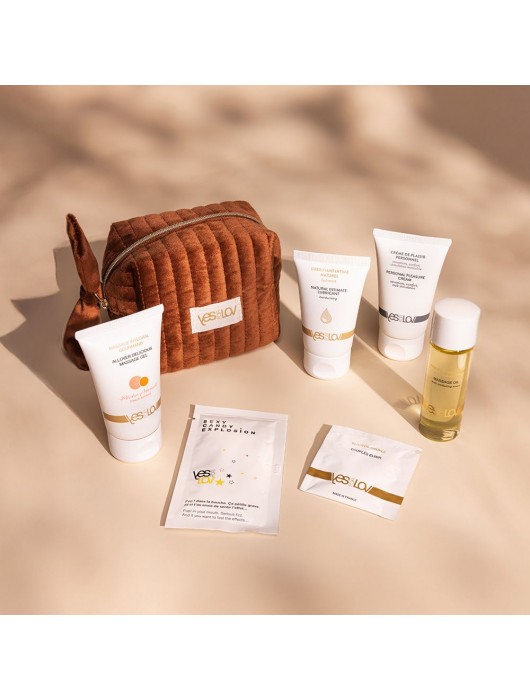 Набор YESforLOV La Trousse Enchantée в коричневой косметичке - YESforLOV - купить с доставкой в Новошахтинске